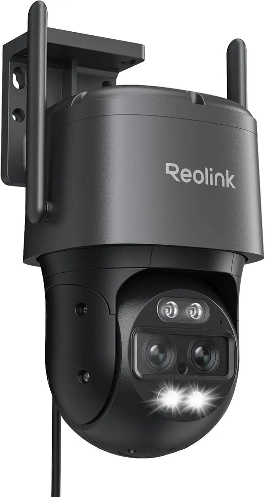 REOLINK 4K Wired WiFi Outdoor Camera - 8MP Dual-Lens PTZ Security Camera