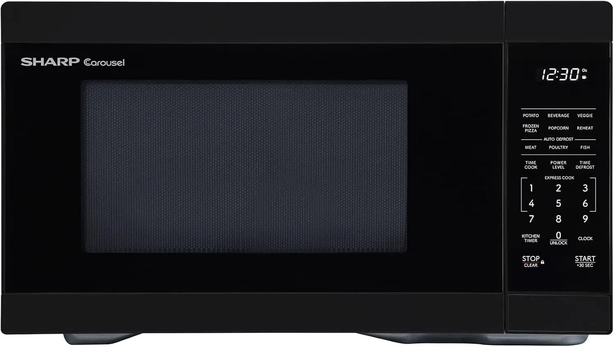 Sharp SMC1161KB - 1.1 Cu. Ft. 1000W Black Countertop Microwave Oven