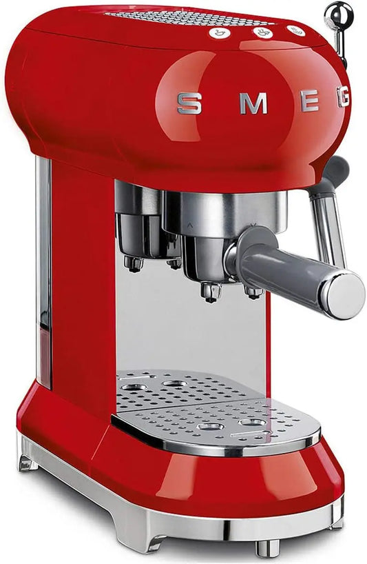 Smeg ECF01RDUS Espresso Coffee Machine - One Size, Red