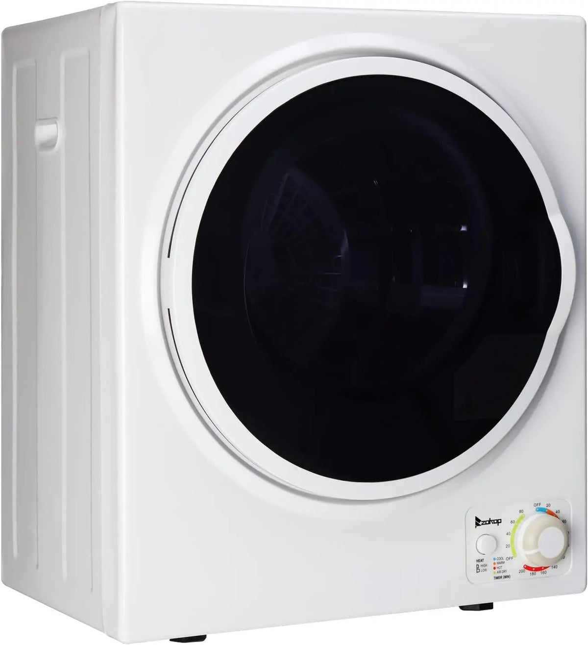 Winado Portable Clothes Dryer - 1.5 Cu. Ft. Mini Laundry Dryer, 5.5LBS Compact Electric Dryer w/Simple Control Knob, Stainless Steel Tub, 120V 850W