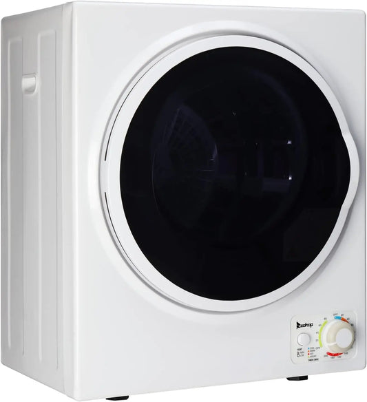 Winado Portable Clothes Dryer - 1.5 Cu. Ft. Mini Laundry Dryer, 5.5LBS Compact Electric Dryer w/Simple Control Knob, Stainless Steel Tub, 120V 850W
