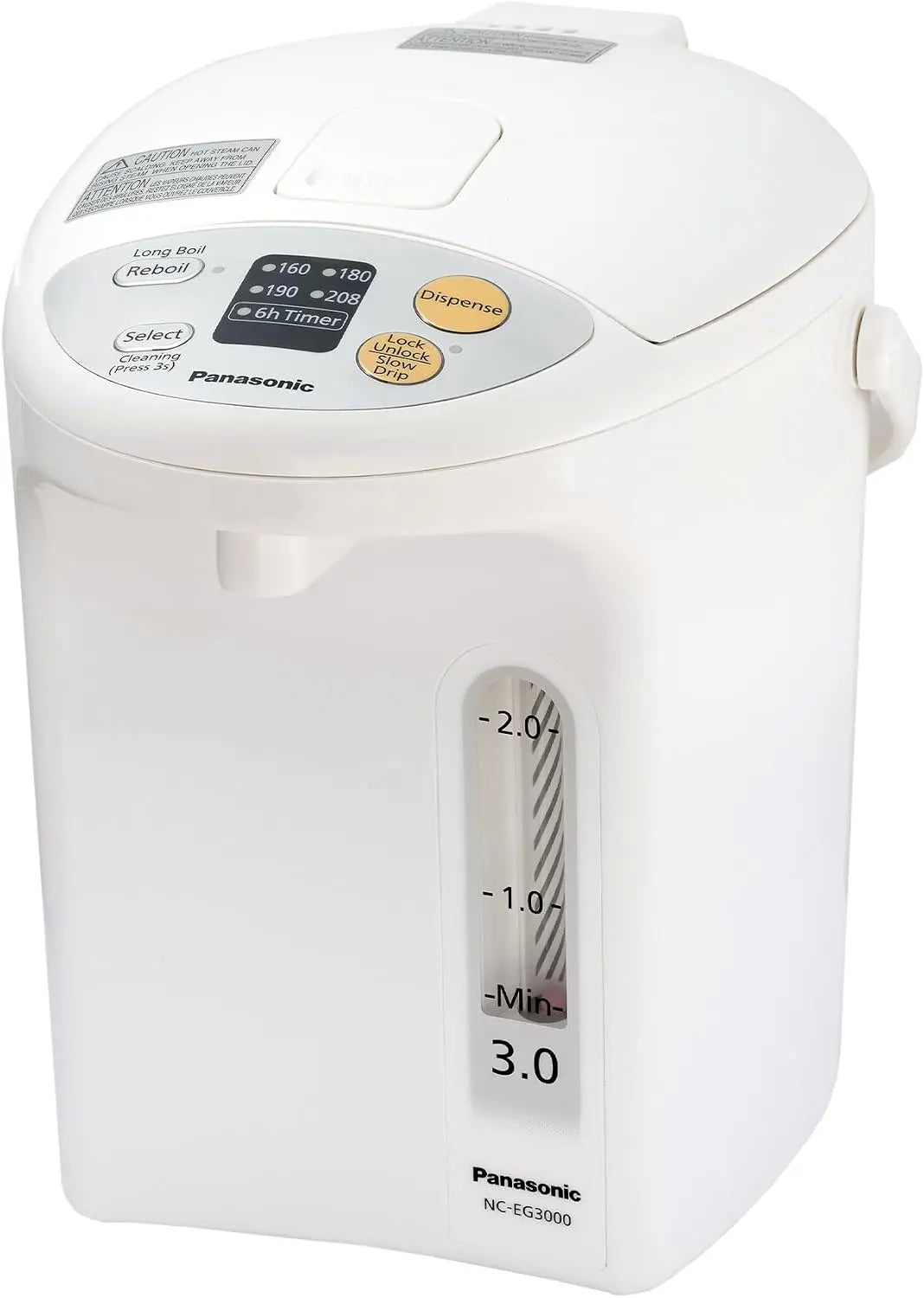 Panasonic Hot Water Dispenser - Electric Kettle with 4 Temp Presets