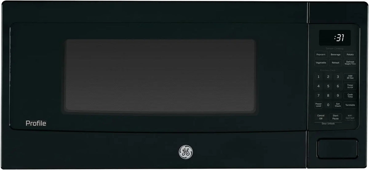 GE Profile Countertop Microwave - 800W, 1.1 Cu. Ft., Black, PCHK11S1WBB