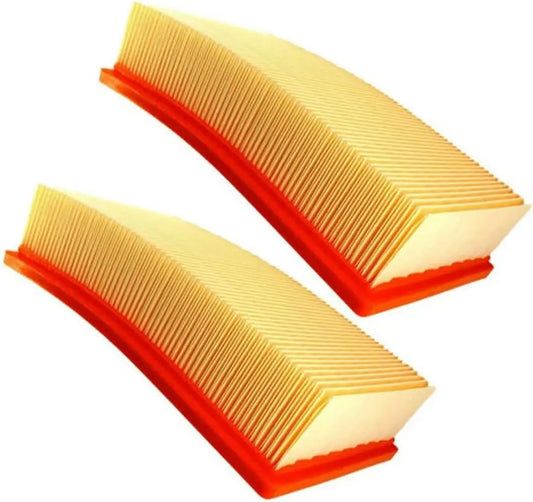 2pcs Flat Pleated Filters Replacement for Bosch Gas - 35 L AFC Gas 35 L SFC+ Gas 35 M AFC Vacuum Cleaner Parts Sweeper Filter Cleaning Tool