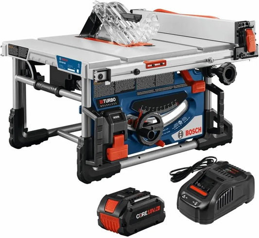 BOSCH GTS18V-08N14 PROFACTOR 18V 8-1/4 Inch Portable Table Saw Kit with - 1, CORE18V 8 Ah High Power Battery