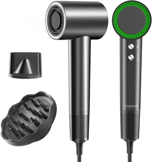 Hair Dryer with Diffuser - 180, 000 RPM High Speed Blow Dryer with Diffuser