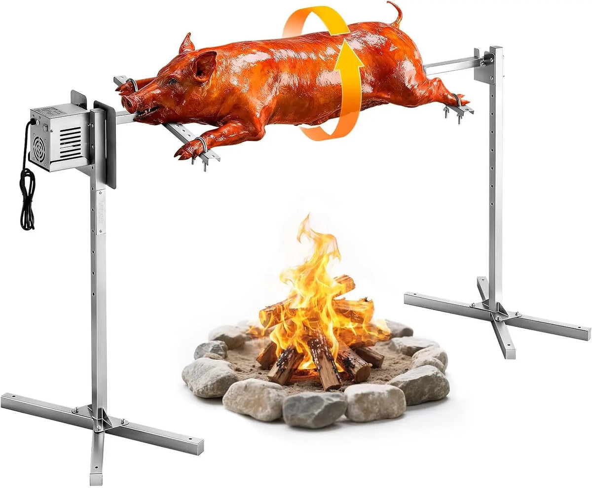 VEVOR Rotisserie Grill - 52in Electric Rotisserie Grill Kit 8 Level Height, BBQ Grills Rotisseries Kit with 88 lbs Load Capacity, Asador de Puerco