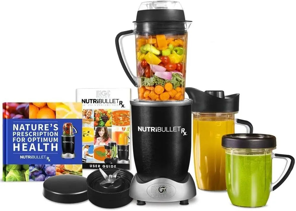 nutribullet Rx Blender - Hot and Cold Blender, 1700W, 1L Pitcher & 30oz Cup, Extractor Blade, Soups, Hot Liquids, and Sauces, Black, N17-1001