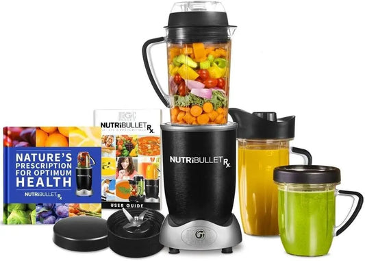 nutribullet Rx Blender - Hot and Cold Blender, 1700W, 1L Pitcher & 30oz Cup, Extractor Blade, Soups, Hot Liquids, and Sauces, Black, N17-1001