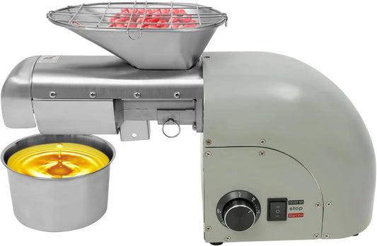 Oil Press Machine - Commercial Automatic Oil Press Extractor, Walnuts, Soybeans, Sesame Seeds