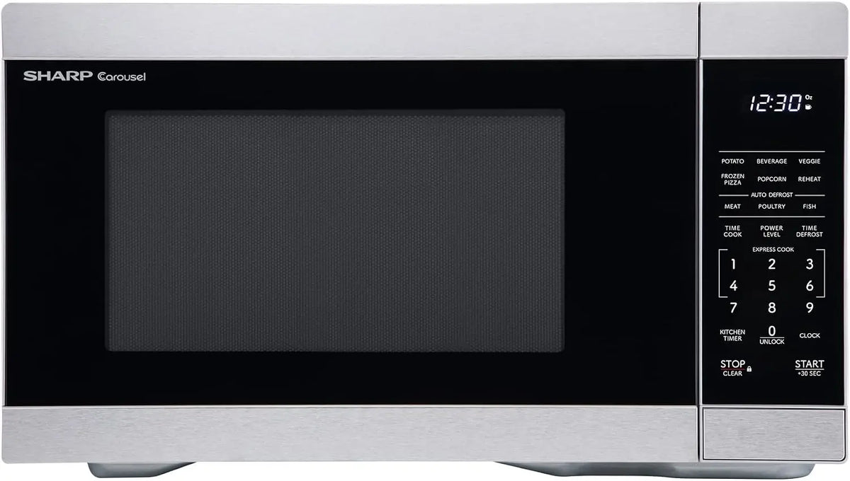 Sharp SMC1162KS - 1.1 Cu. Ft. 1000W Stainless Steel Countertop Microwave Oven