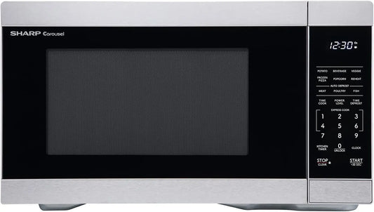 Sharp SMC1162KS - 1.1 Cu. Ft. 1000W Stainless Steel Countertop Microwave Oven