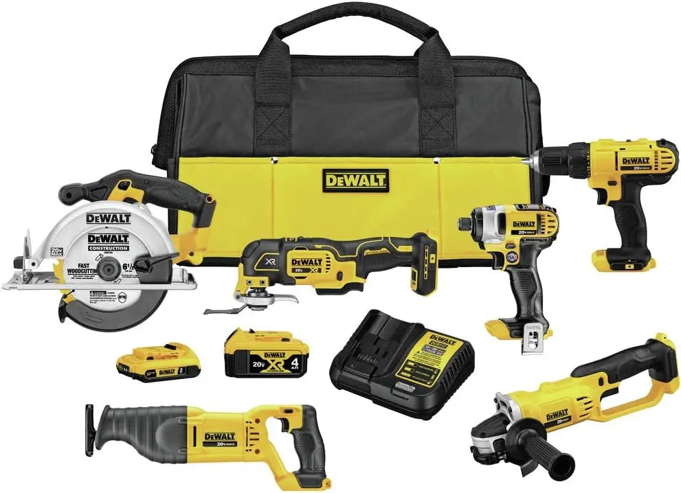 DEWALT 20V Max Power Tool Combo Kit - 6-Tool Cordless Power Tool Set with Battery and Charger, DCK661D1M1