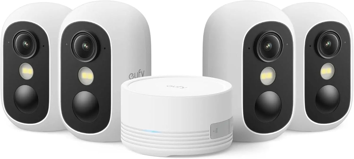 eufy Security eufyCam C35 4-Cam Kit - Wireless Indoor/Outdoor Camera