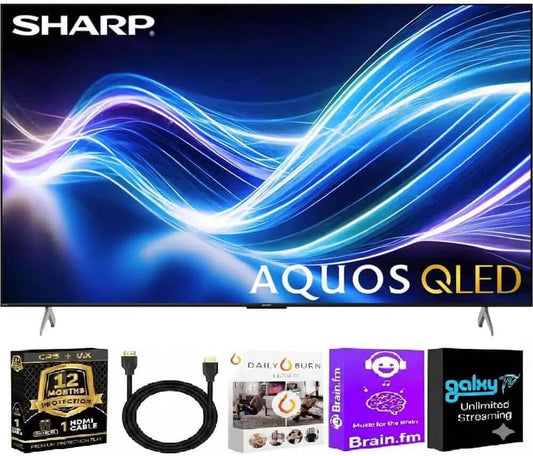 Sharp - 4TC55HP7KIT1 55 Inch Class AQUOS QLED 4K Ultra HD Xumo Smart TV Quantum Color HDR Motion