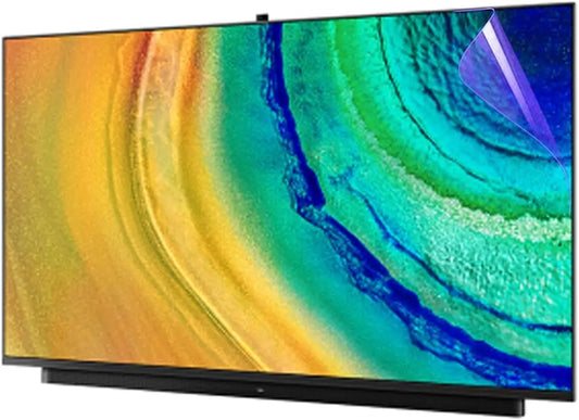 Anti Glare Film for TV - 55 Inch Anti Glare TV Screen Film Reduces reflections Anti Blue Light TV Glare Stopper Indoor or Outdoor