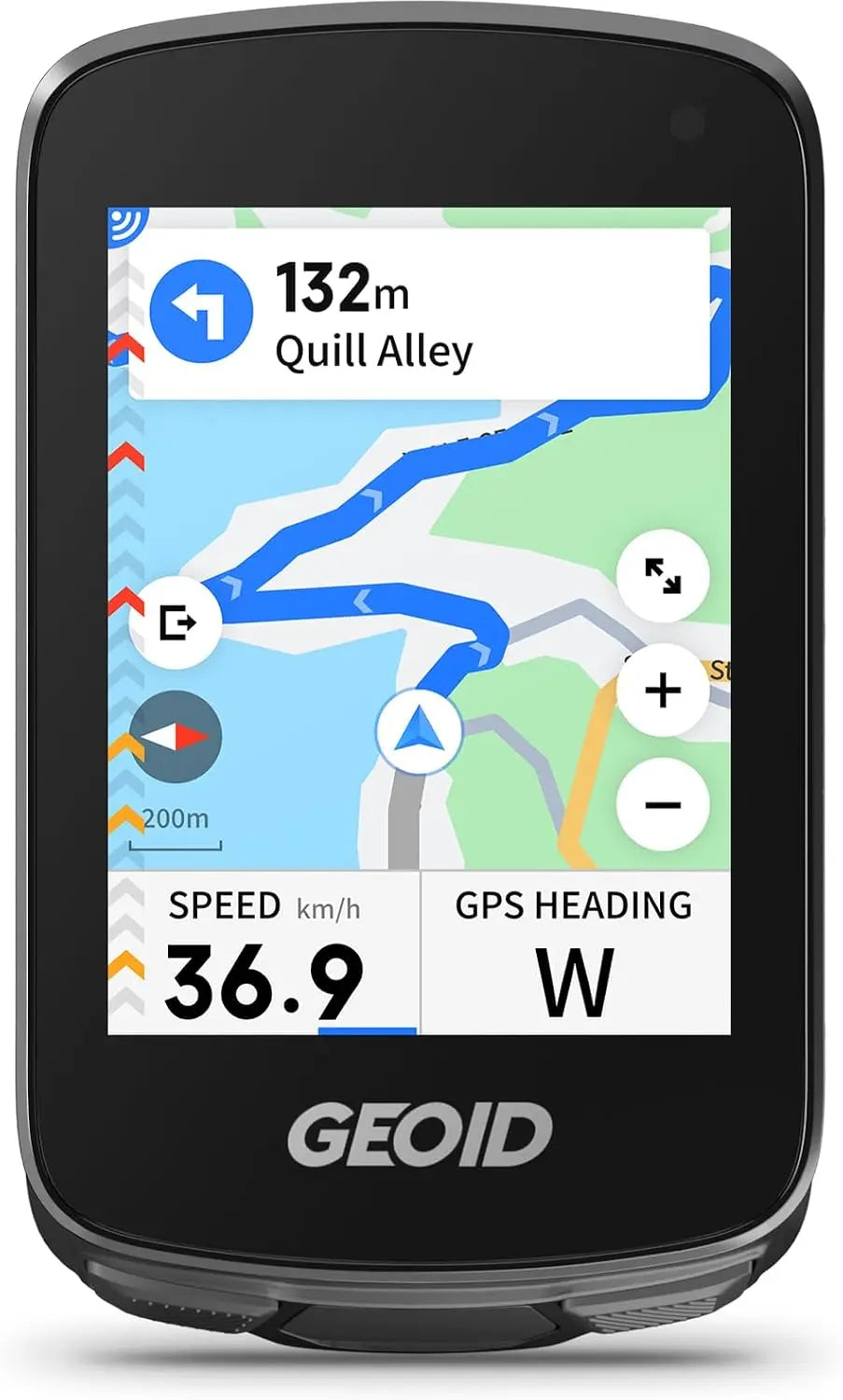 GEOID CC700 Pro 2.8 Inch Color Touchscreen GPS Bike/Cycling Computer - Map Navigation with Re-Route Planning, WiFi Auto-Sync, ANT+/Bluetooth