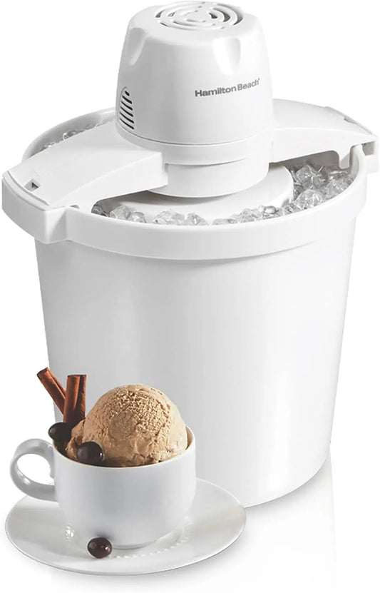 Hamilton - Beach Automatic Electric Ice Cream Maker & Frozen Yogurt Machine