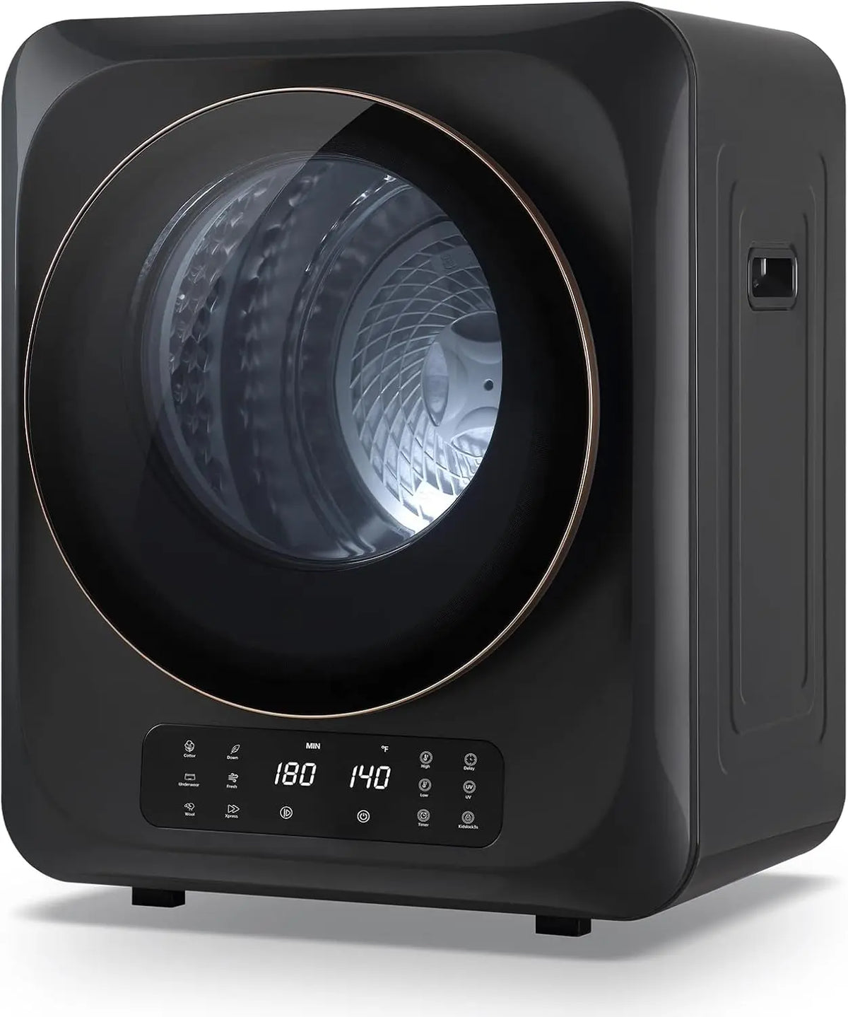 Auertech 12lbs Portable Dryer for Apartment Laundry - Portable Clothes Dryer with 6 Drying Modes, LED Control Panel, Stainless Tub, RVs, Dorms