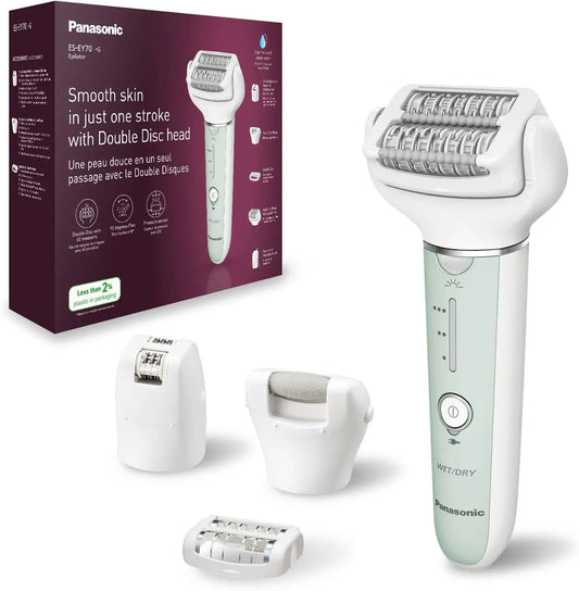 Panasonic ES-EY70 Wet/Dry Epilator Women Dual Disc