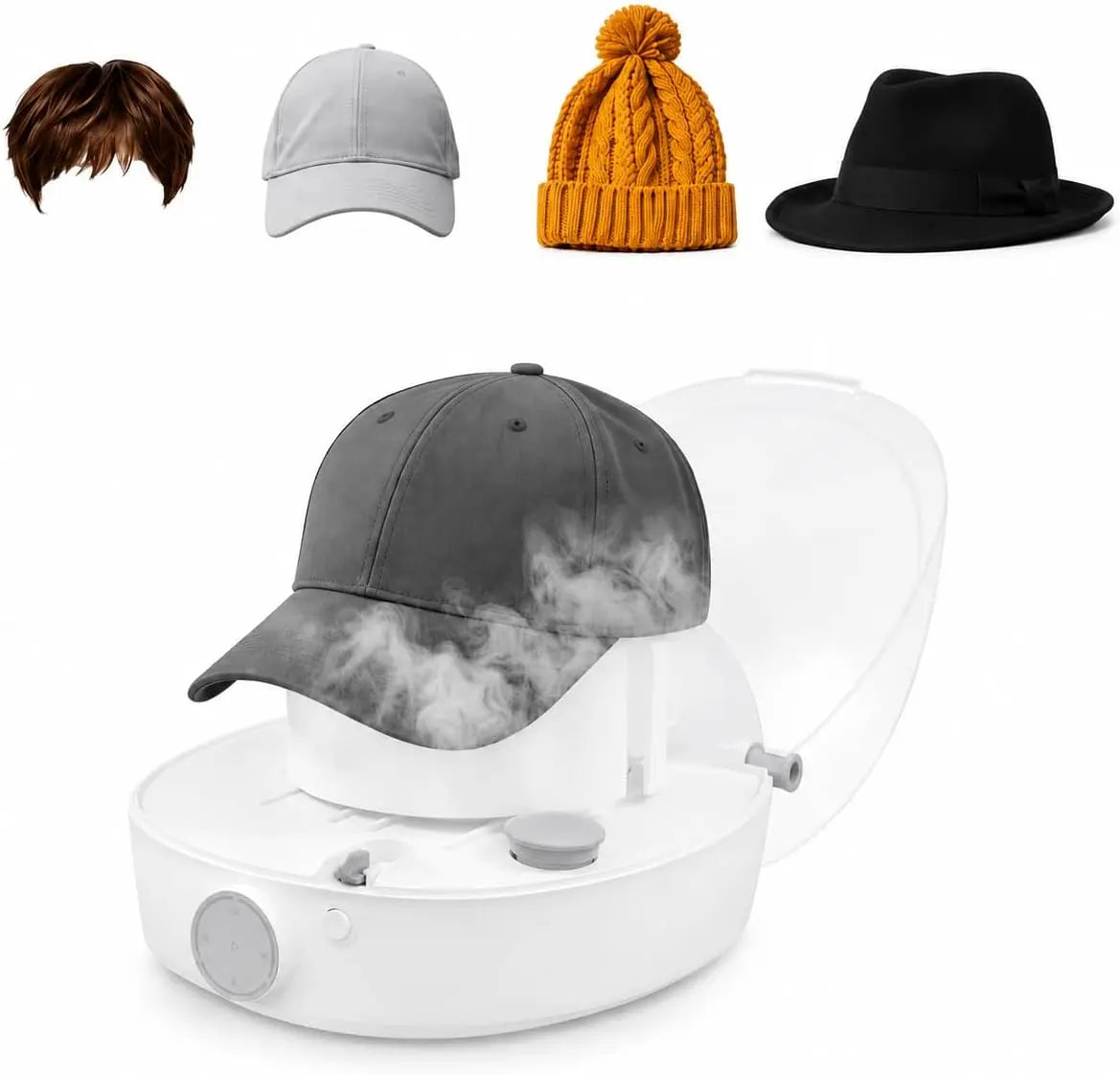 1000W Hat Steam Cleaner - 4 Modes Automatic Cap Care Machine
