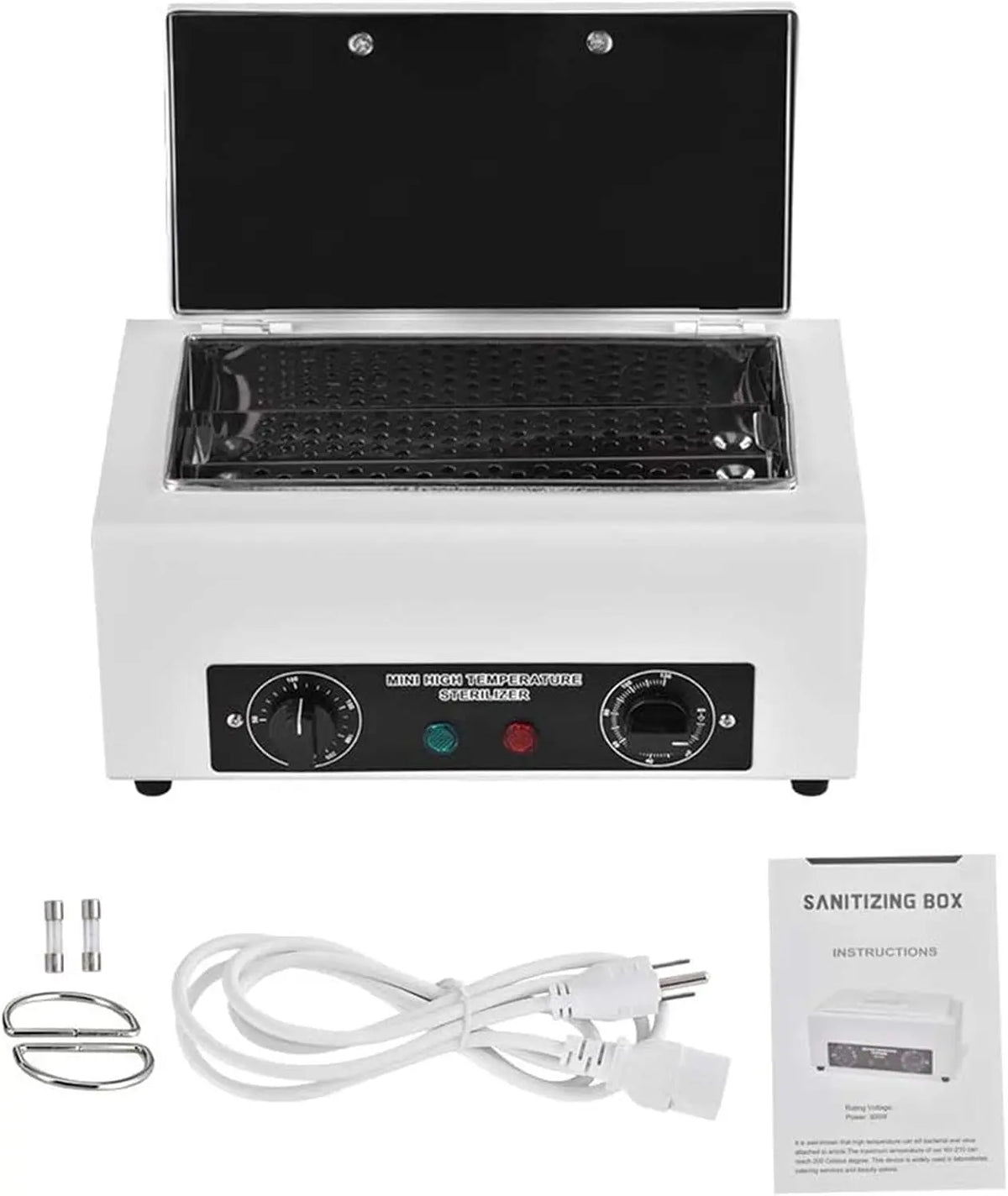 300W - Heat Sterilizer NV-210 w/Timer Disinfection Box Manicure Pedicure SPA Salon Equipment for Sundry Beauty Hair Nail Metal Tools
