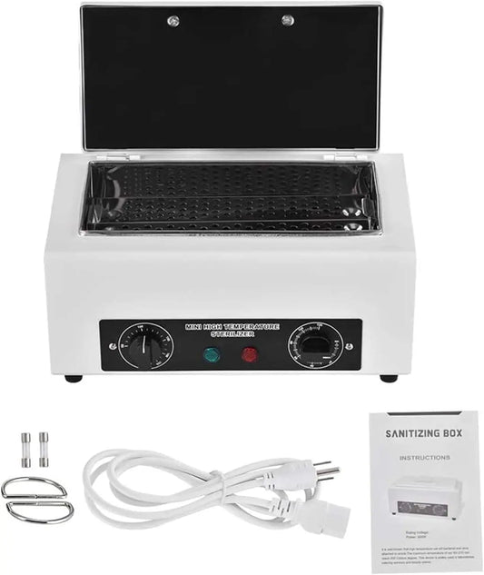 300W - Heat Sterilizer NV-210 w/Timer Disinfection Box Manicure Pedicure SPA Salon Equipment for Sundry Beauty Hair Nail Metal Tools