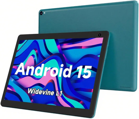 COOPERS Tablet 10 Inch - Android 15 Tablet, 32GB ROM 1TB Expand Computer Tablets, Quad Core Processor 6000mAh Battery, 1280x800 IPS Touch Screen