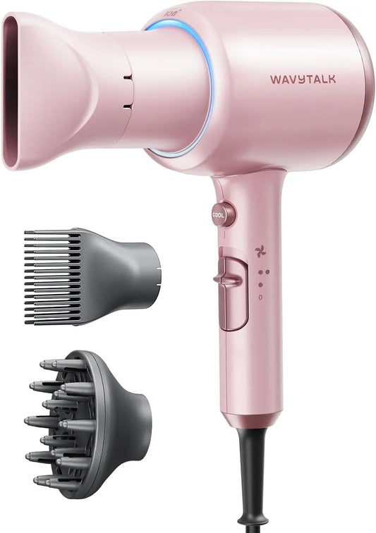 Wavytalk Blown Away Ionic Hair Dryer - With Diffuser for Curly Hair
