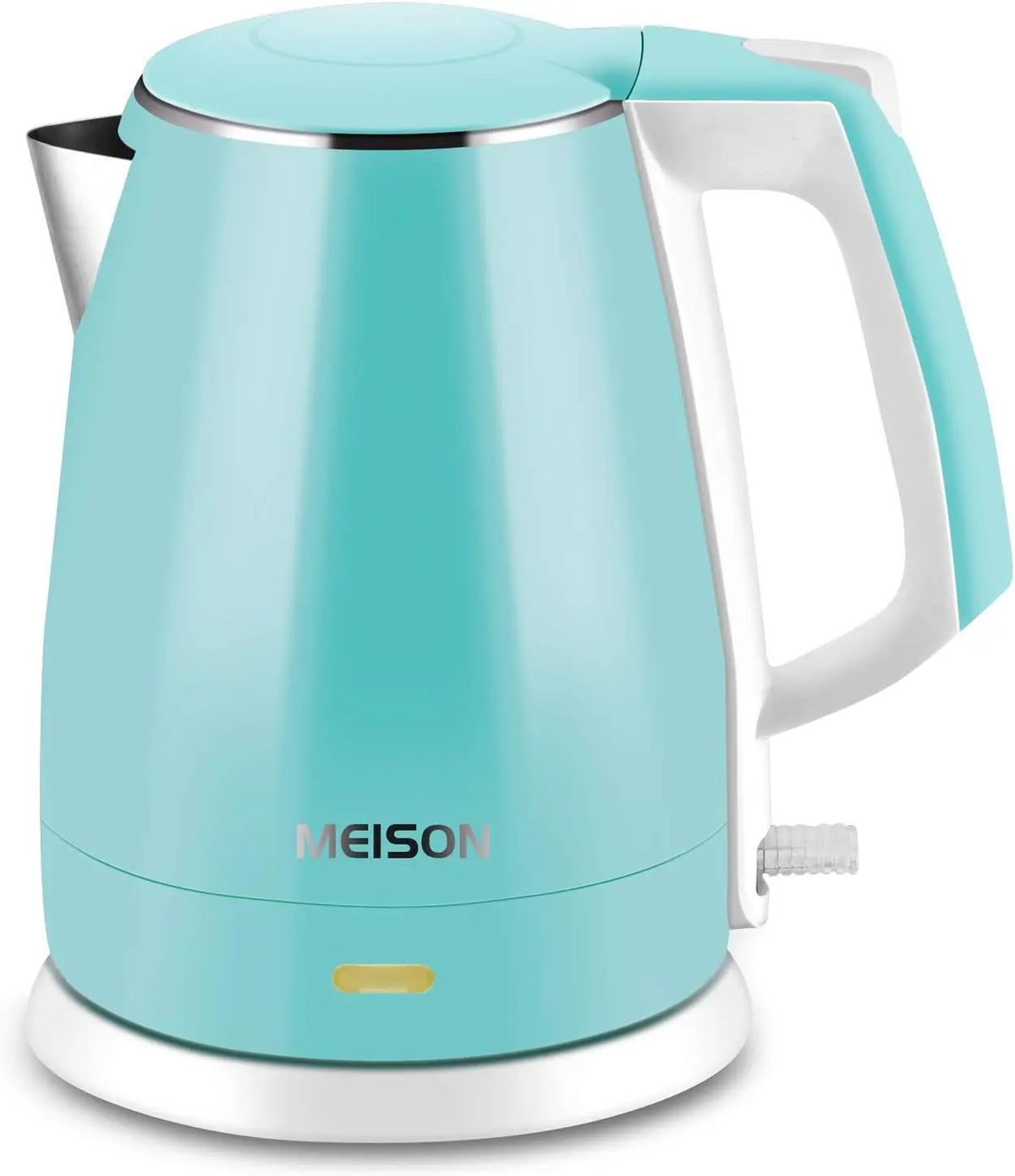 Electric Kettle - BPA Free, Double Wall Water Boiler Heater, Stainless Steel Interior, Cool Touch Coffee Pot & Tea Kettle, 1.5L
