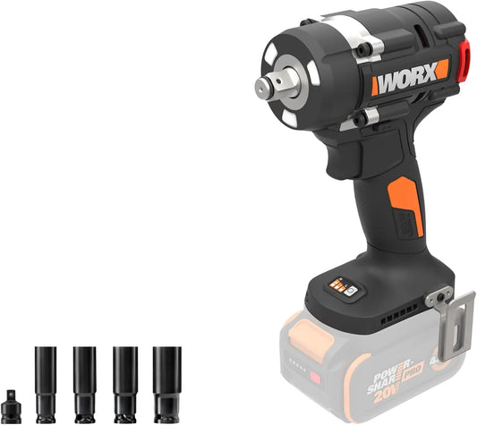 WORX Cordless Impact Wrench 20V 1/2 Inch Brushless - WX273L.9