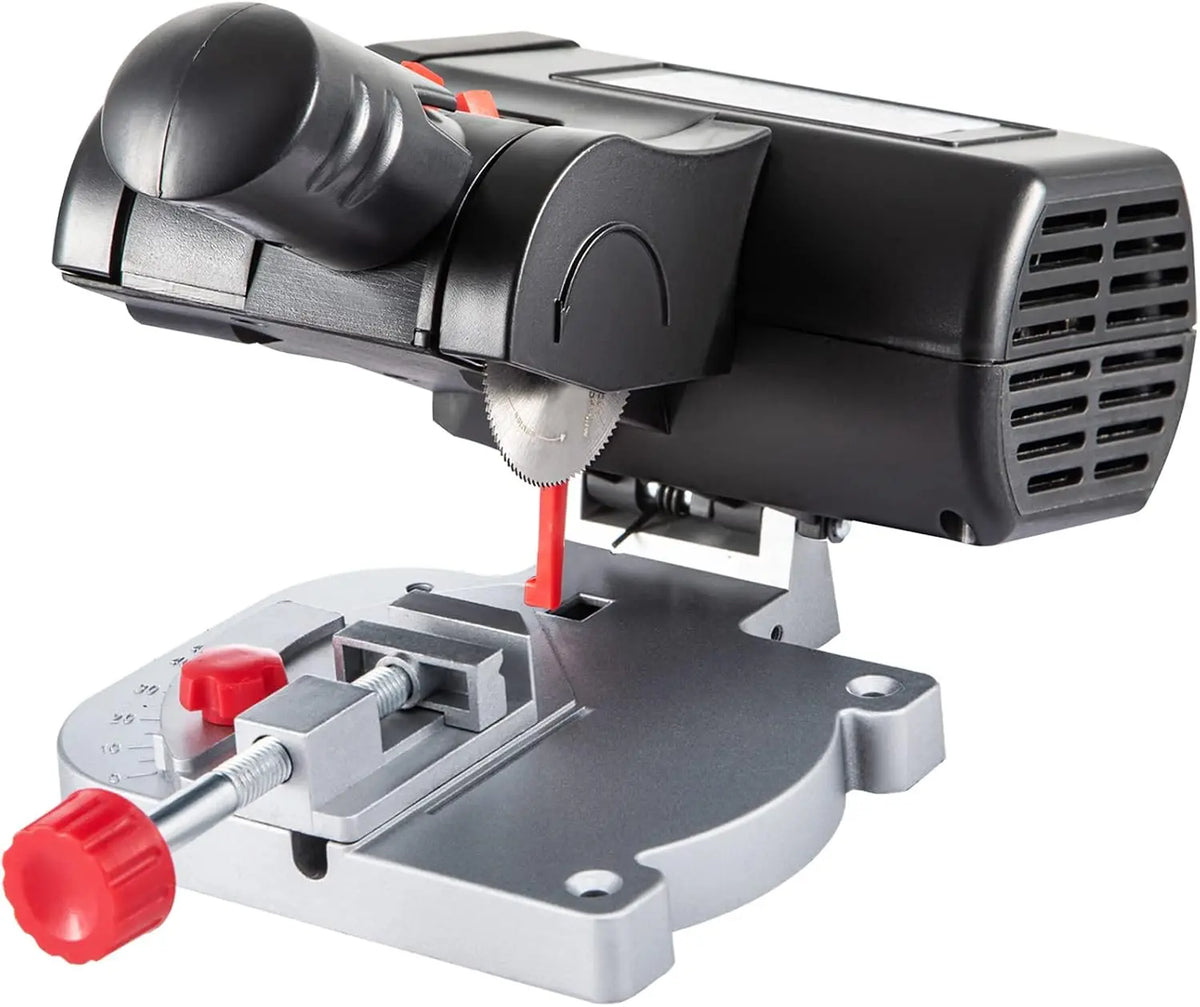 VEVOR Mini Miter Cut-off Chop Saw - 110V Two 2-5/16 Inch Blade of Steel and Resin with 1/2 Inch Cutting Depth, 0-45° Benchtop Miter Saw for Copper