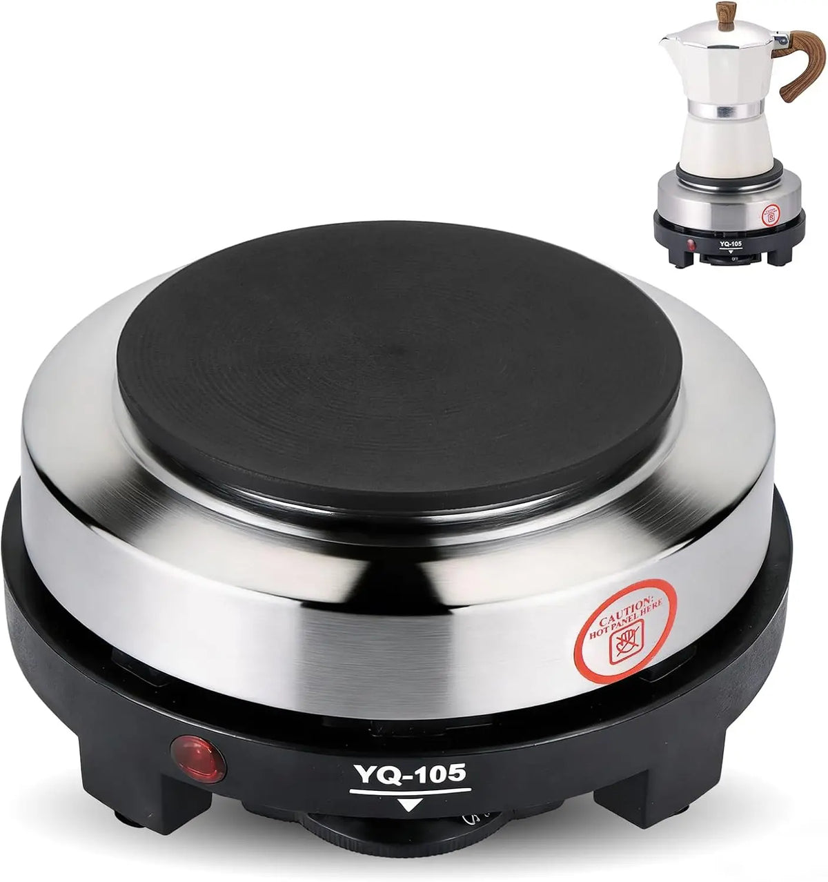 NATGAI 500W Small Hot Plate Electric Hot Plate - Portable Mini Hot Plate