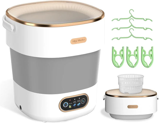 JUJOJB Portable Washing Machine - Folding 20L Mini Washer and Spin-Dryer