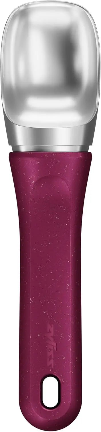 Zyliss Ice Cream Scoop - Stainless Steel, Eco-Friendly Handle, Berry, 1 Ct