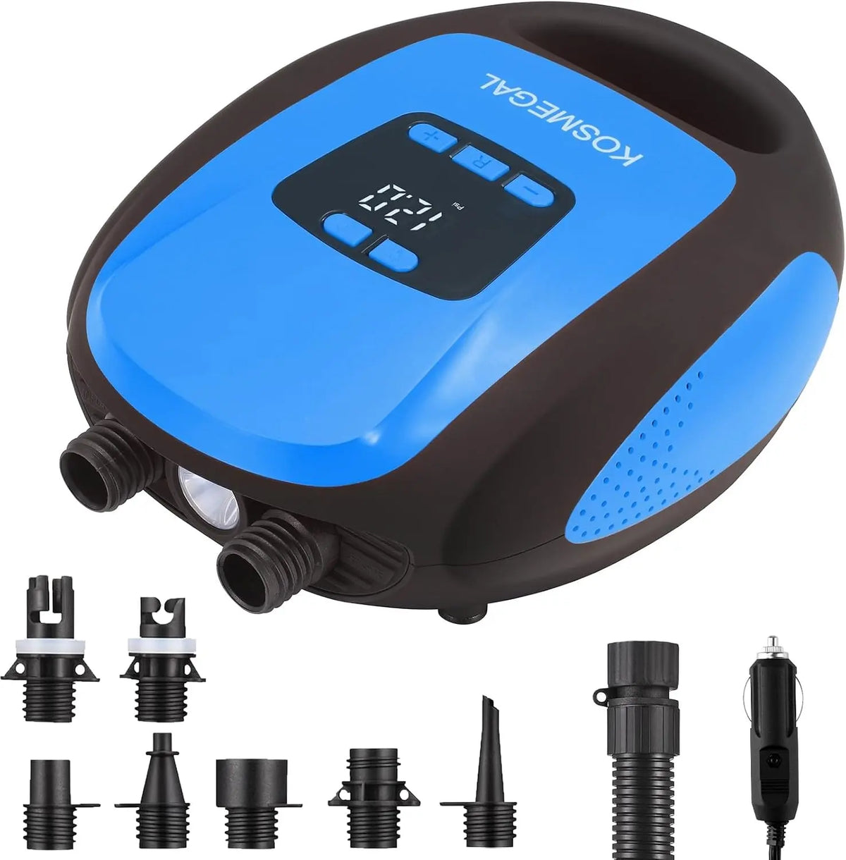 Paddle Board Pump Electric Portable - KOSMEGAL SUP Pump for Paddleboard, Professional 20PSI Air Compressor with Auto-Off, Kayaks and Boats