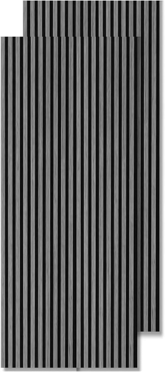Art3d Ashen Oak Slatted Acoustic Panels for Wall & Ceiling - Sound Control Boards, 2-Pack, 94 Inch x 24 Inch