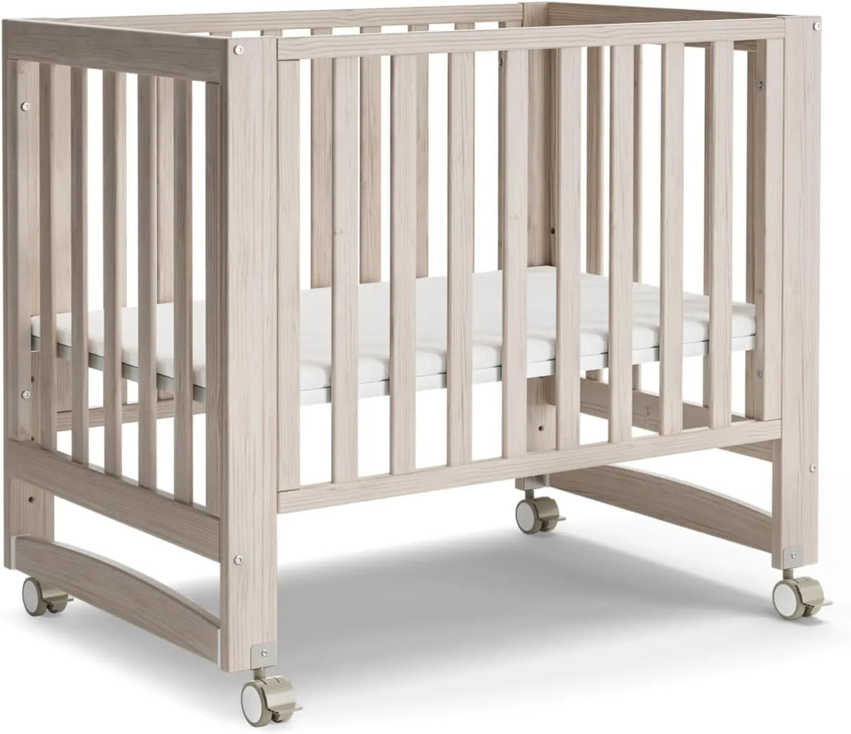 MAMAZING EvoNest 6-in-1 Convertible Baby Mini Crib - With Wheels