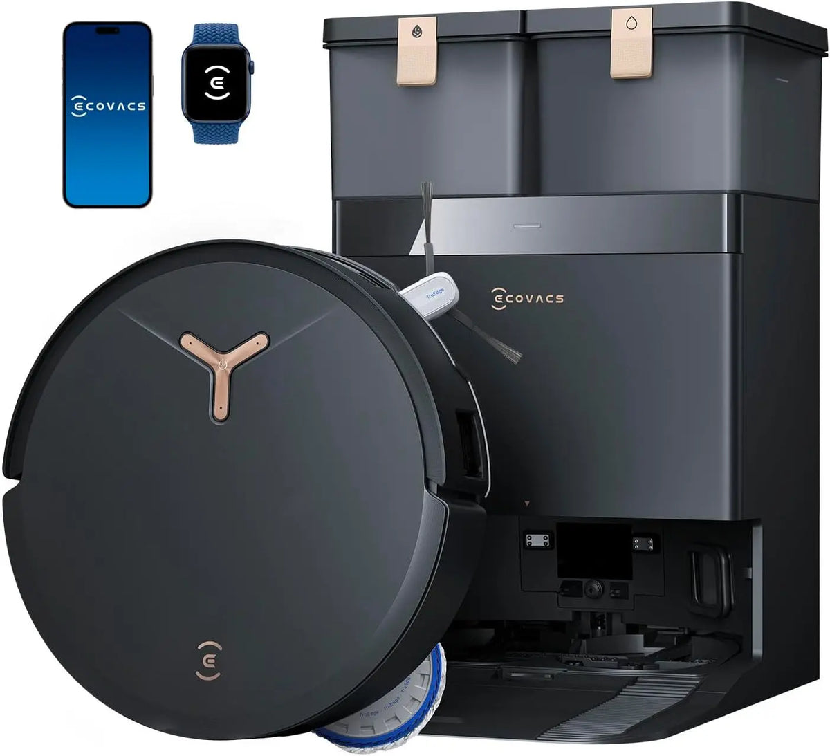 ECOVACS DEEBOT T50 Max PRO Omni Robot Vacuum and Mop - 18, 500Pa Suction, 18mm Auto-Lift, ZeroTangle &TruEdge 2.0, AIVI 3.0 Obstacle Avoidance