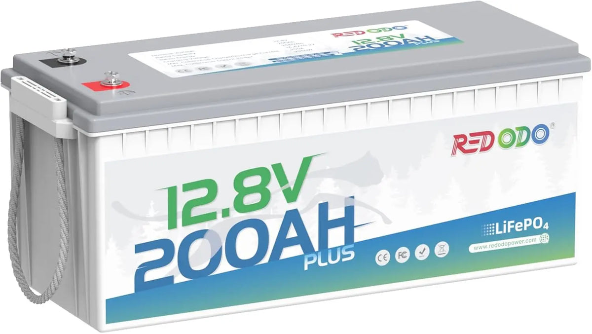 Redodo 12V 200Ah Plus LiFePO4 Battery - 200A BMS