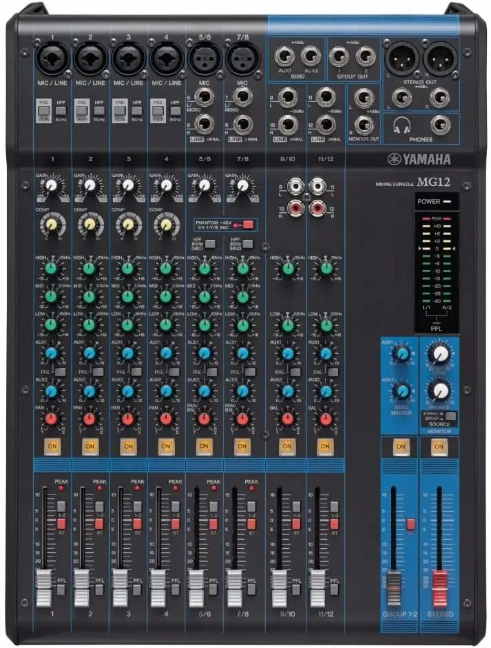 Yamaha - MG12 12-Input 4-Bus Mixer
