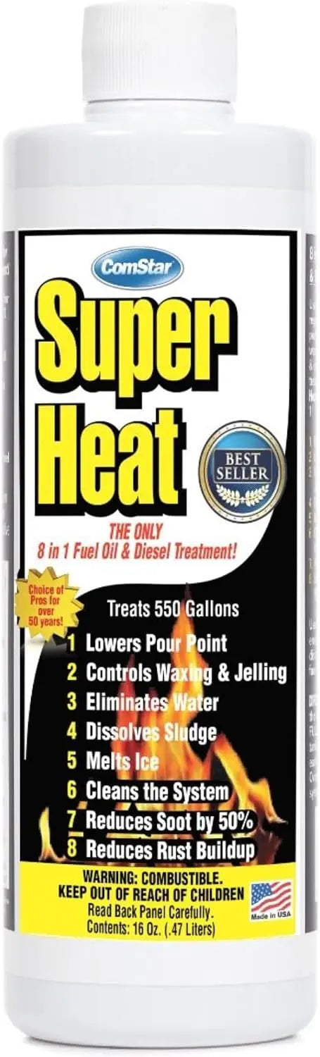 Super Heat - 16 oz Heating Oil & Diesel Fuel System Treatment Cleaner
