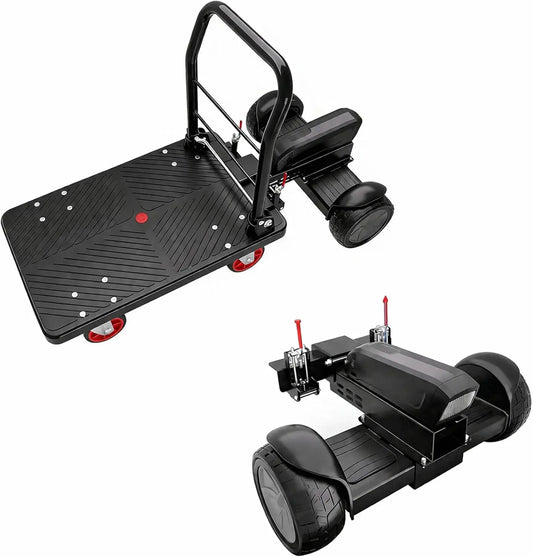 Motorized Electric Cart Dolly - 660 lbs Capacity, 800W Power Motor, 48V 15.6Ah Battery, Quiet Operation, Foldable Platform Cart for Warehouse, Garden