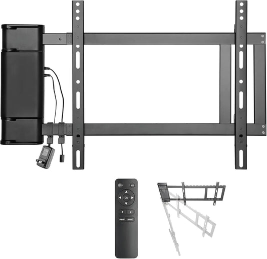 ynVISION.DESIGN Motorized Swing Out TV Wall Mount for 32-75 Inch TV with Remote