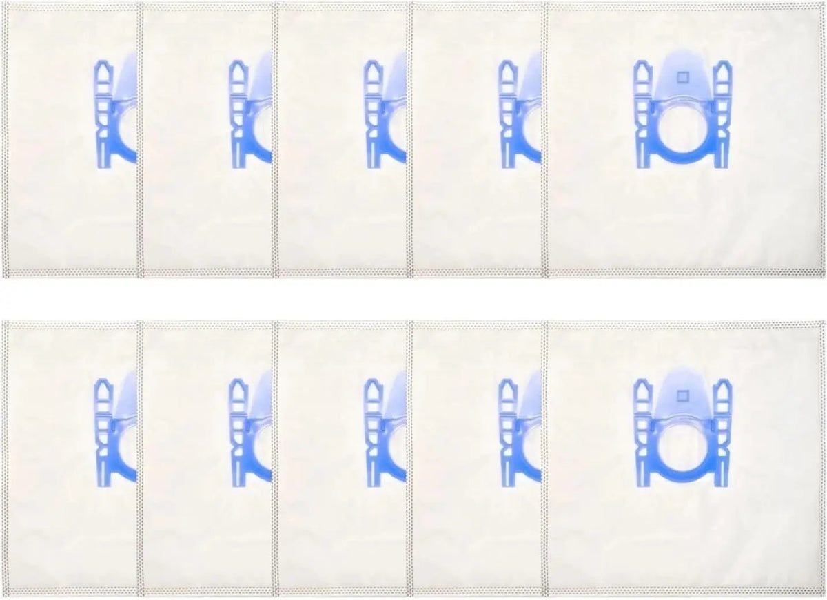 Easy Upkeep 10 Pieces Vacuum Cleaner Bags +1 Brush - Compatible With Siemens Q5.0 VSQ5X1230 VSZ3XTRM11 VSQ5 X 12 M1