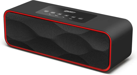 Portable Wireless Bluetooth Stereo Speaker - Sound 10W Acoustic Drivers Built-in Mic FM Radio Micro SD Card USB AUX-in Slot for Smartphone, Pieces