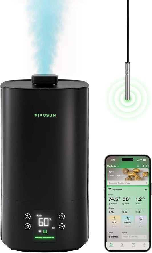 VIVOSUN AeroStream H05 1.32 Gal Smart WiFi Humidifier - With Humidity Probe