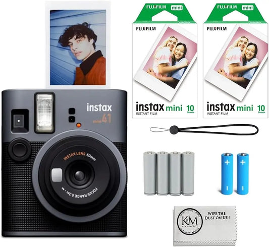 Fujifilm Instax Mini 41 Instant Camera Bundle - With Instax Mini Film