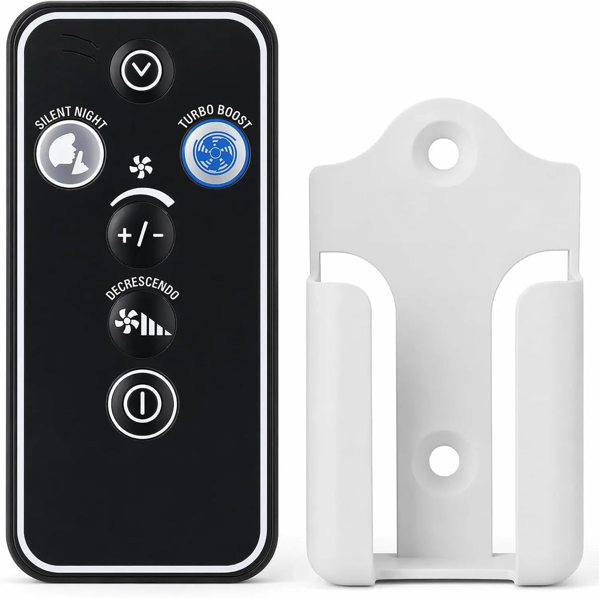 Replacement Remote Control for Rowenta Fan Turbo Silence Extreme VU5670 Series VU5670F2 VU5670F0 VU/VF567x - with Holder