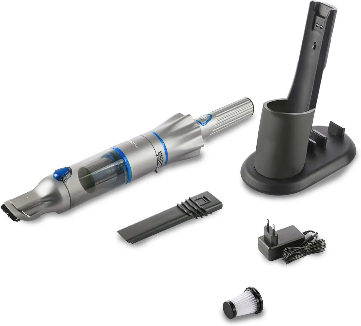 INVICTUS One 2.0 Cordless Handheld Vacuum Cleaner - 9-Piece Set, Anthracite/Blue